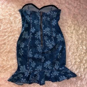 Guess sleeveless jean dress LARGE EUC